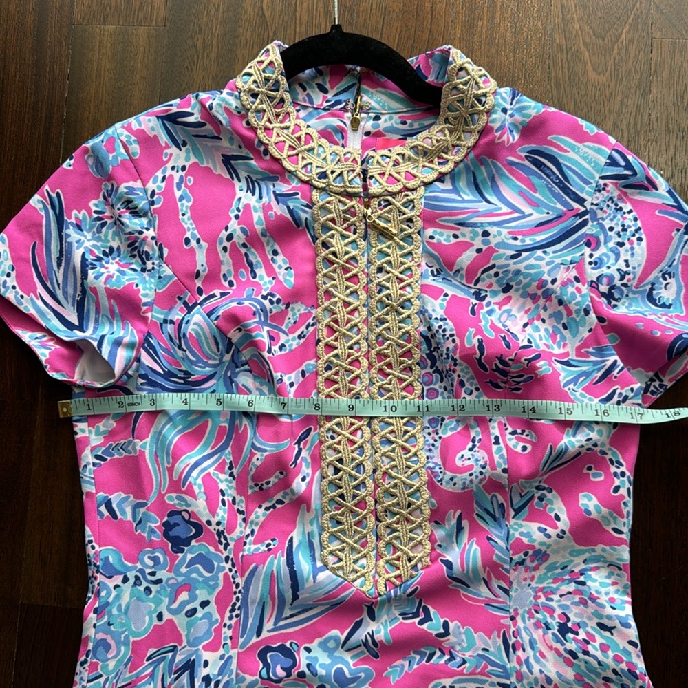 Lilly Pulitzer Mandevilla Pink New Kids On The Dock - sz 6 LIKE NEW - Picture 12 of 13